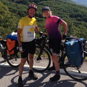 The A-Z of #MetOnCC date ideas from real life couples - Christian Connection blog - Martine and Rob cycling